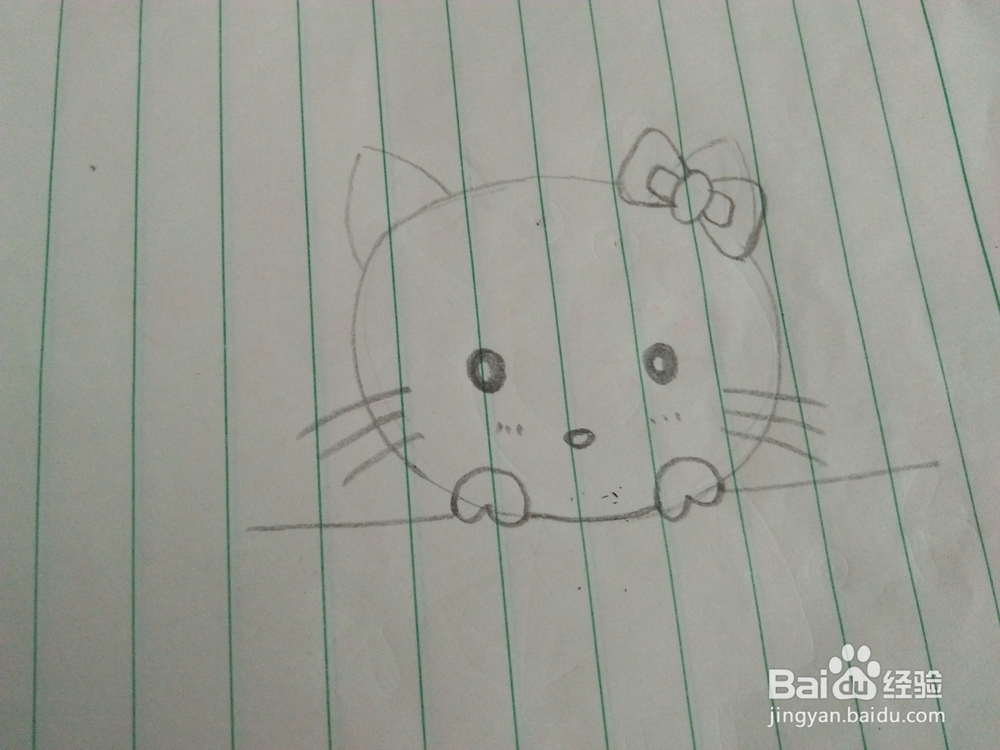 儿童简笔画—如何画凯蒂猫