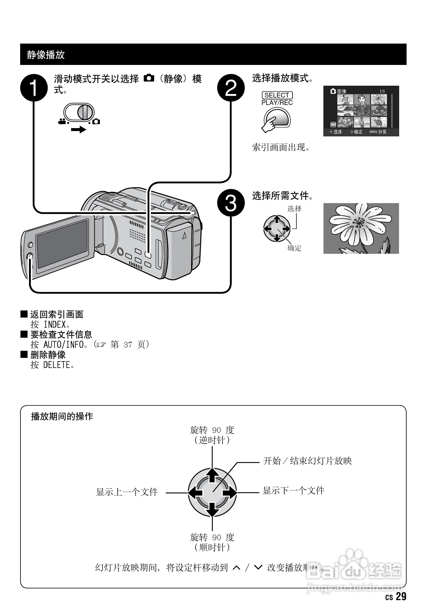 JVC GZ-HD10AC数码摄像机说明书:[3]