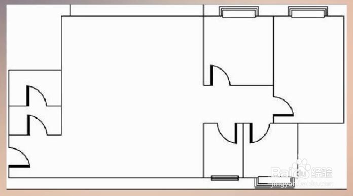 用画图工具如何画房屋平面图