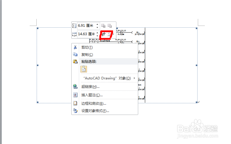 如何在WORD中获得清晰的CAD所画的图形