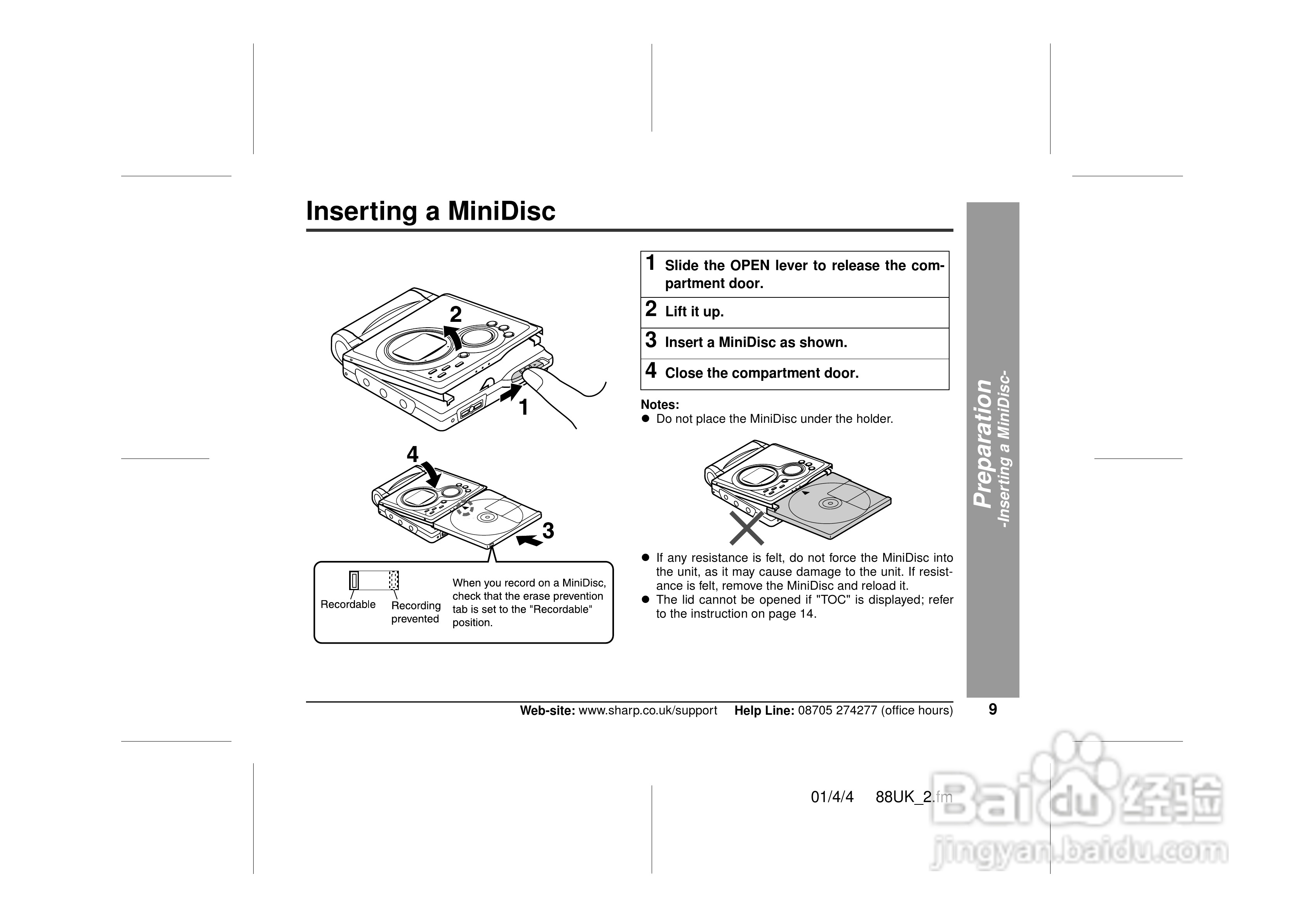 夏普MD-MT88H数码影音使用说明书:[1]