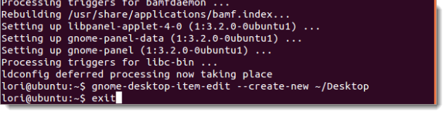 在Ubuntu 11.04和11.10中创建桌面快捷方式
