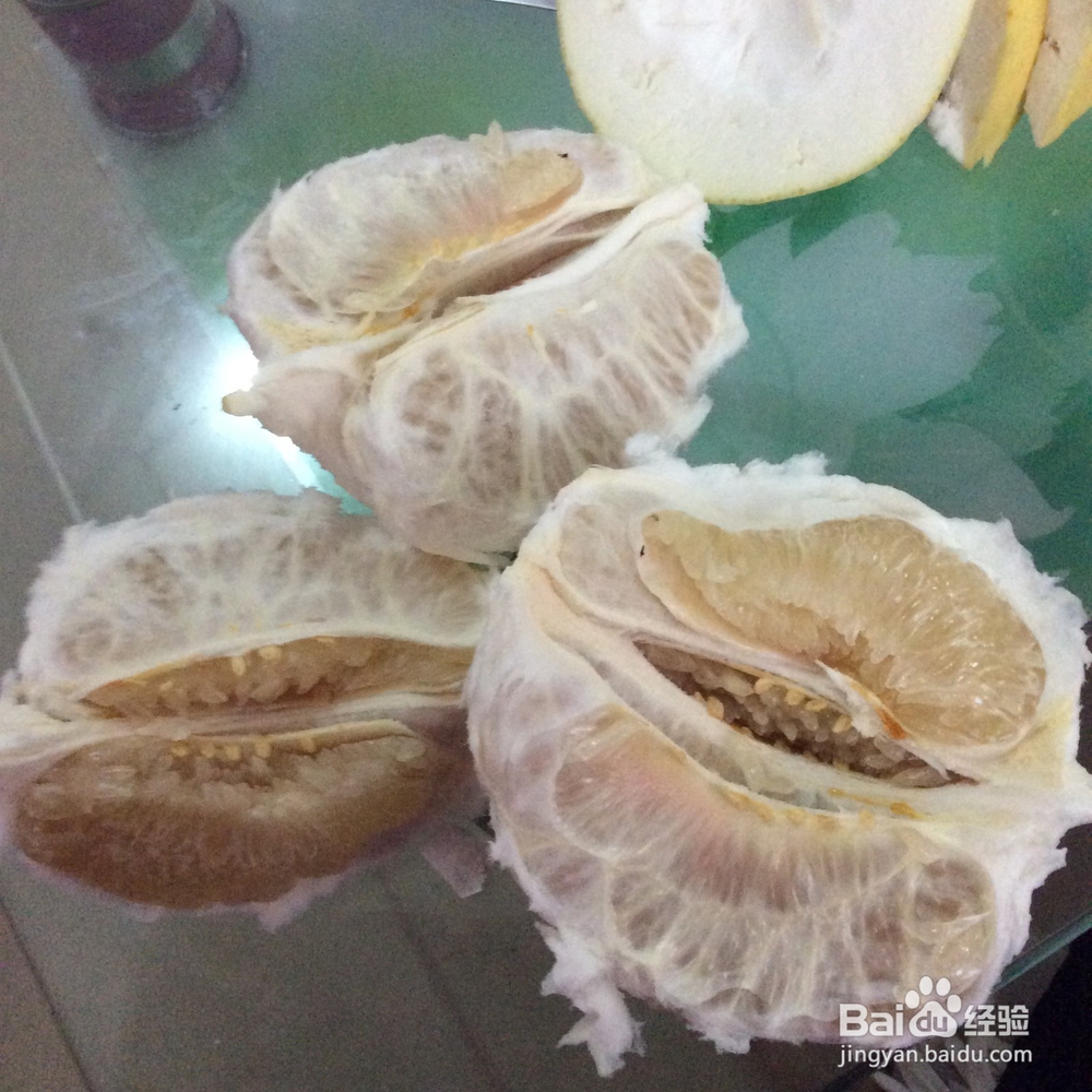 巧扒柚子皮，巧用柚子皮