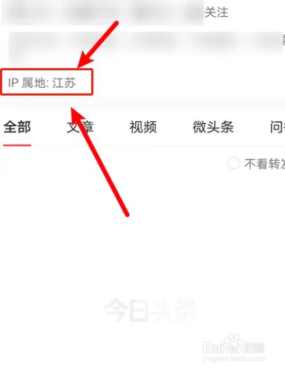 如何在今日头条查看自己的IP属地信息