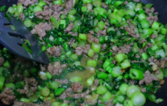 清爽肉末菜心