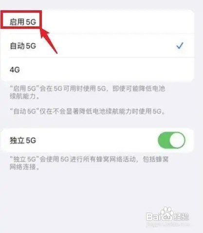iPhone13手机怎么设置5g