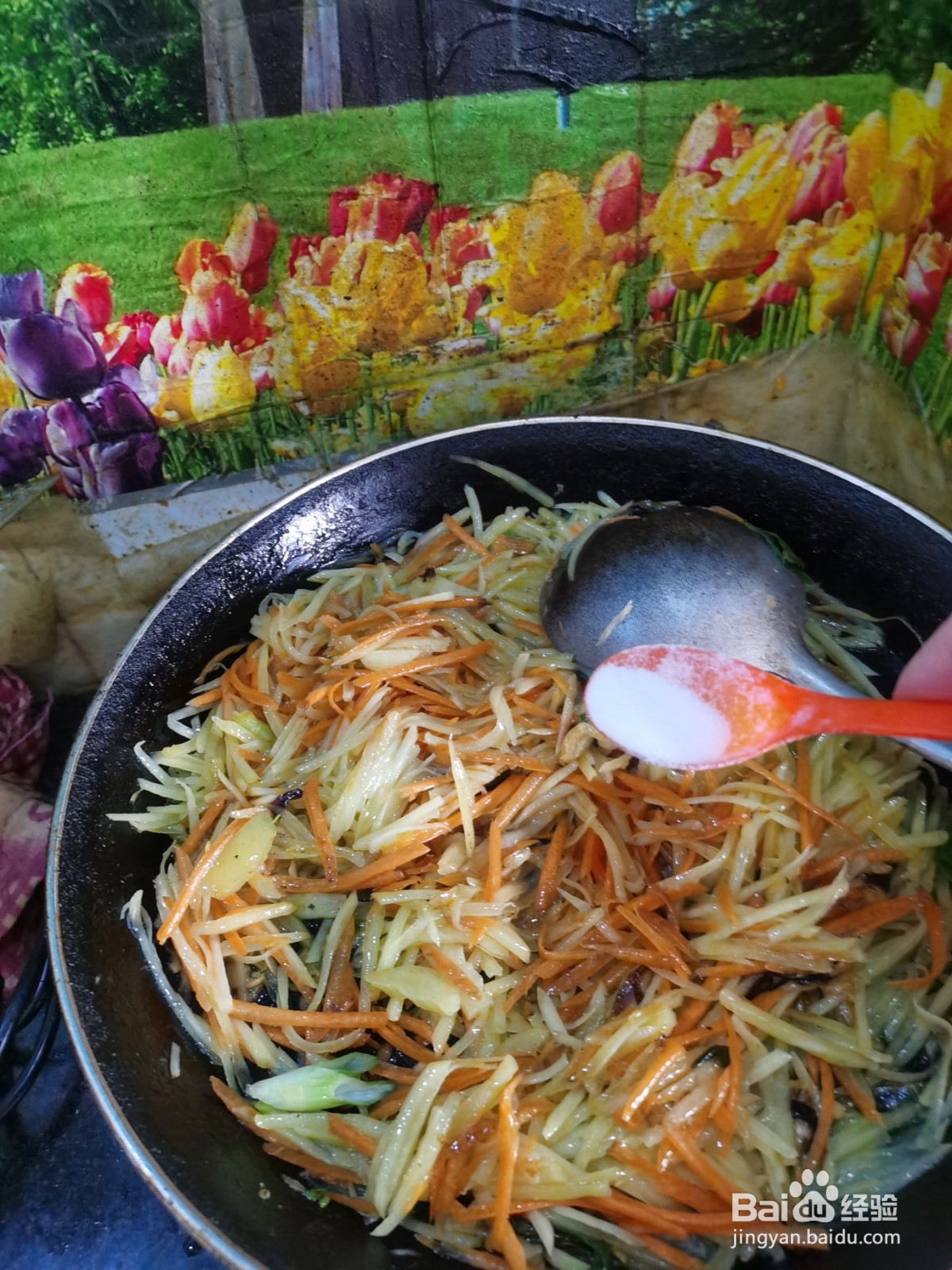 家常菜清炒土豆丝