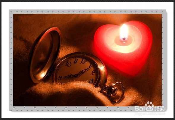 白底灰色点状画框卡片光影魔术手怎么做