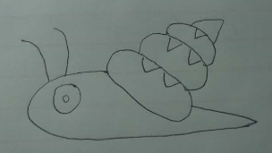 教你画蜗牛的简笔画