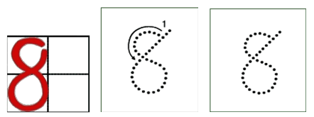 8字笔画笔顺怎么写8