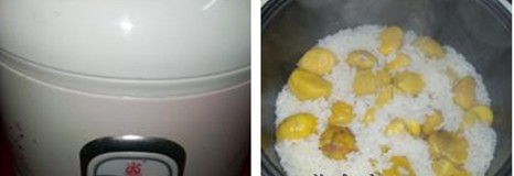 奶香板栗饭的做法