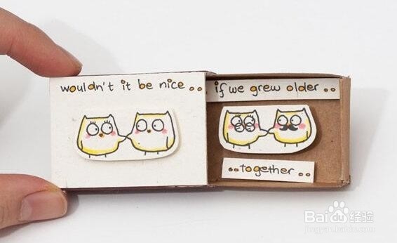 小巧可爱的火柴盒DIY万用卡片 超喜欢!