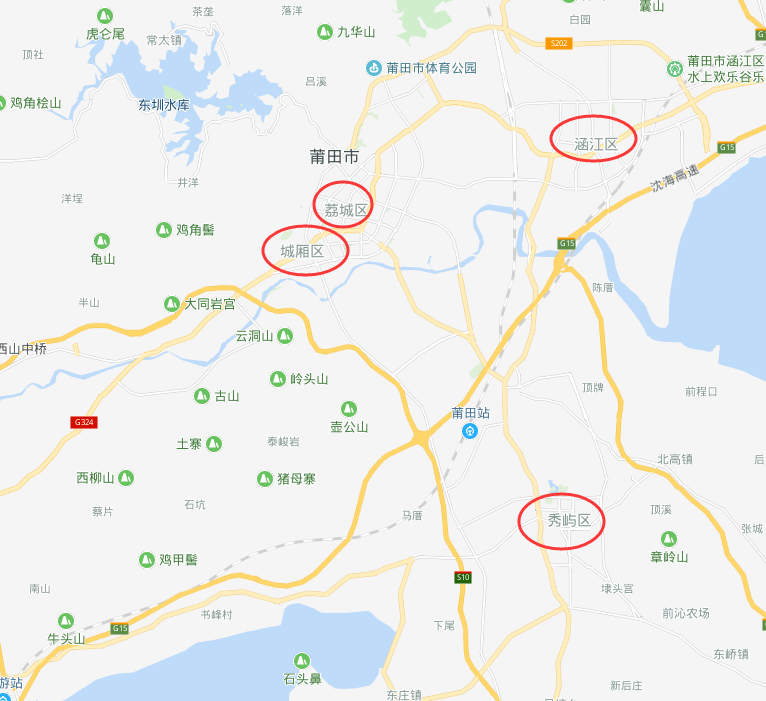 莆田有哪几个区