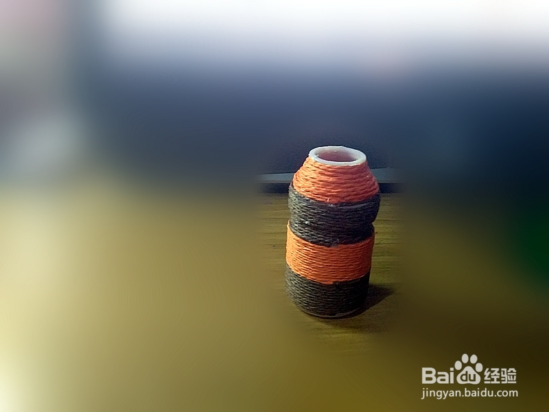 废物利用做古朴的棉签筒