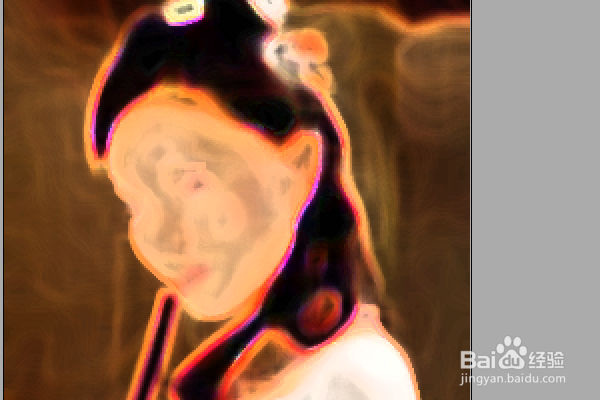 PS练习一百九十一滤镜库深色线条