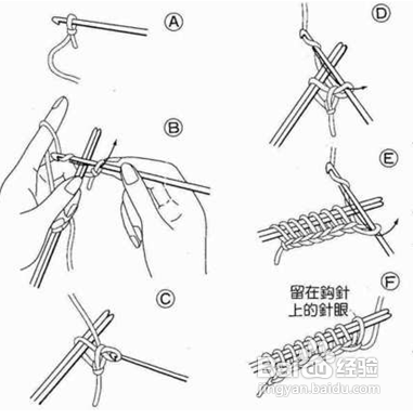 打围巾怎么起针