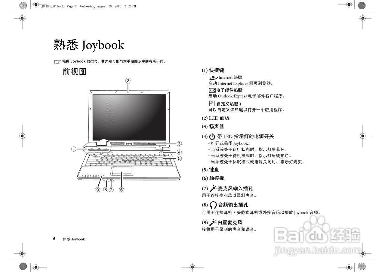 明基Joybook R41笔记本电脑使用说明书:[1]
