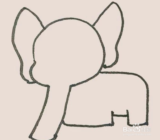 教小朋友画出好看的大象