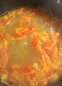 西红柿鸡蛋疙瘩汤的家庭做法