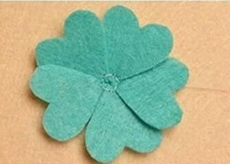 怎么用毛毡布双层花