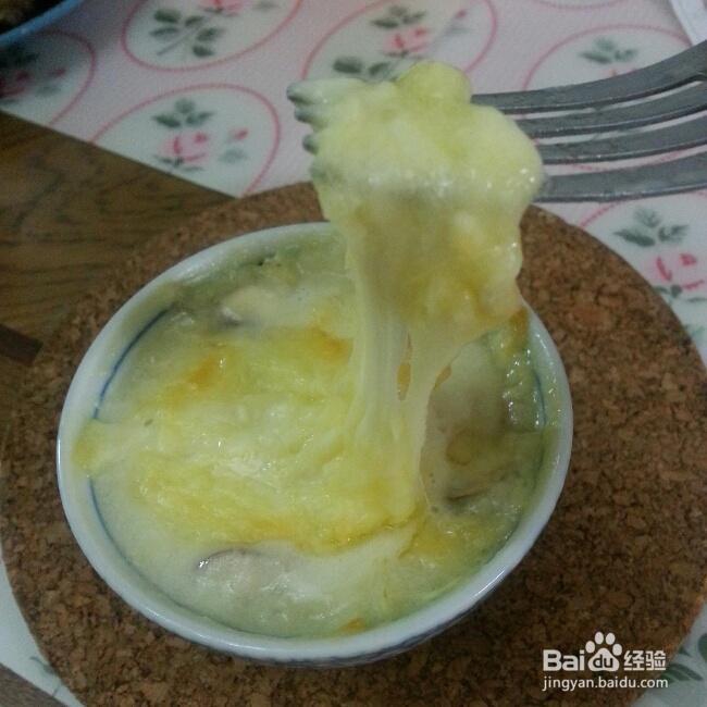 非常简单的芝士焗奶汁土豆培根