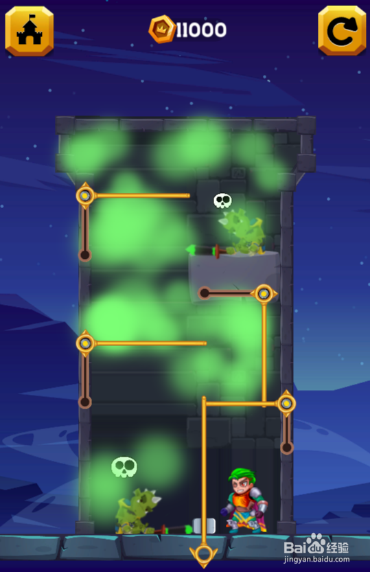 Pull Pins Rescue Hero的Level 21怎样通过