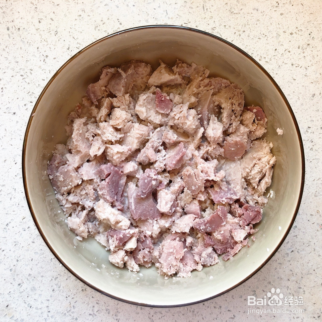 芋泥肉松软欧的做法