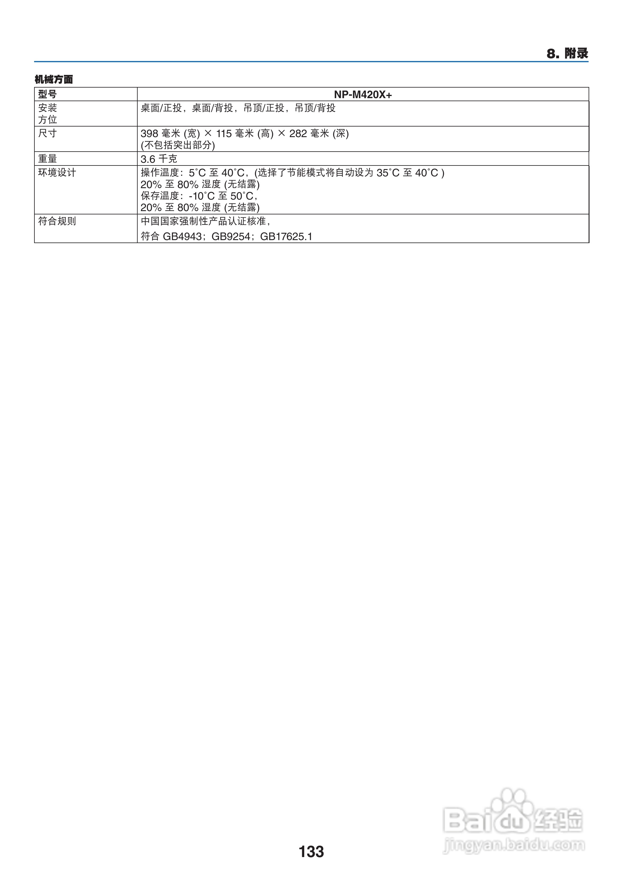 NEC NP-M300X+投影机使用说明书:[15]