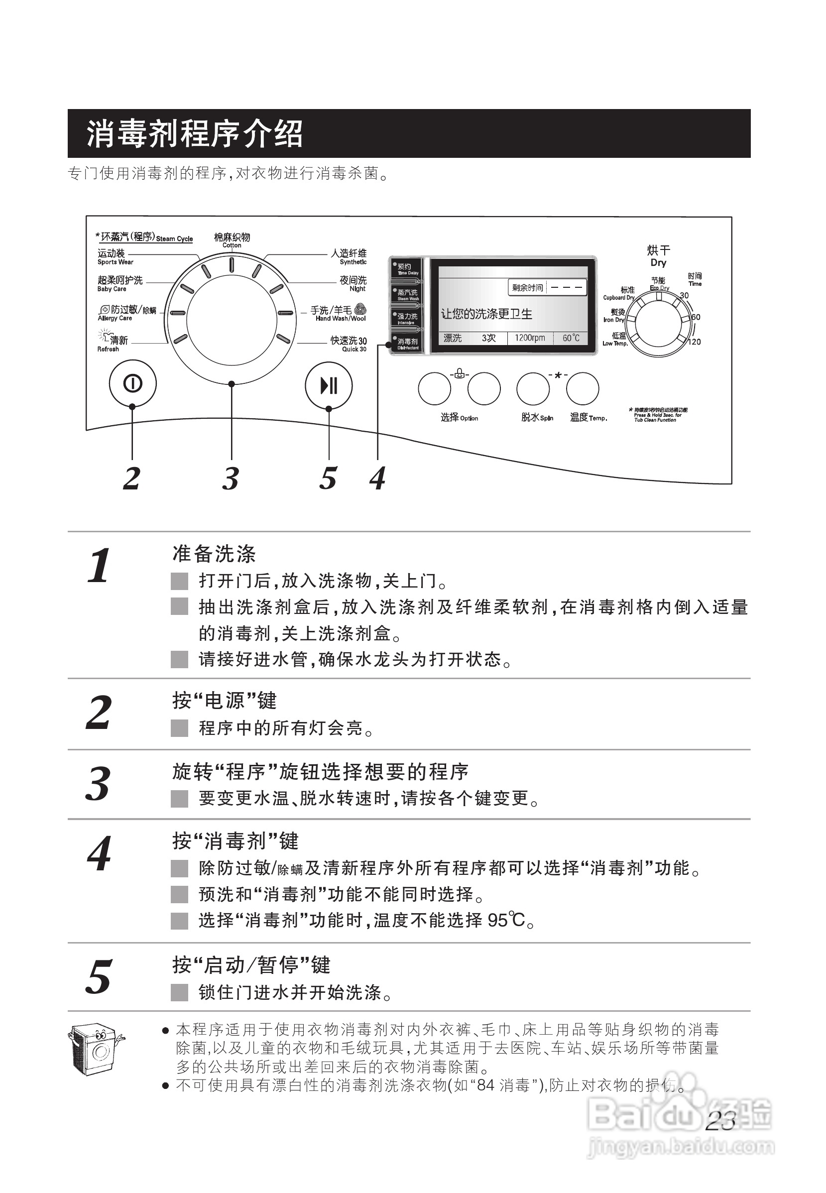 LG WD-A12255DS洗衣机使用说明书:[3]