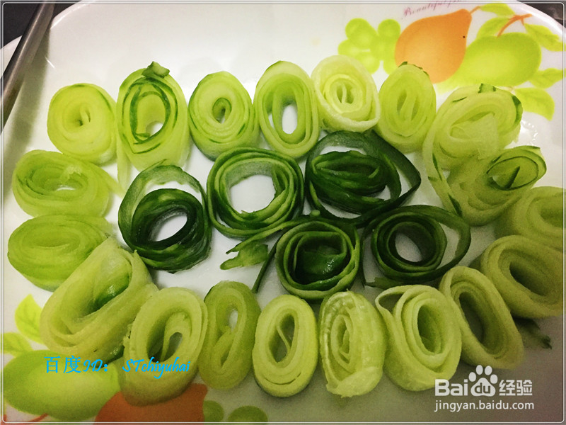 家常菜系凉拌青瓜卷