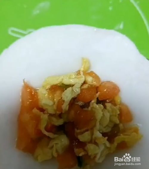 番茄鸡蛋水晶饺制作