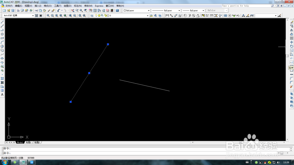 AutoCAD延伸、修剪、移动操作方法