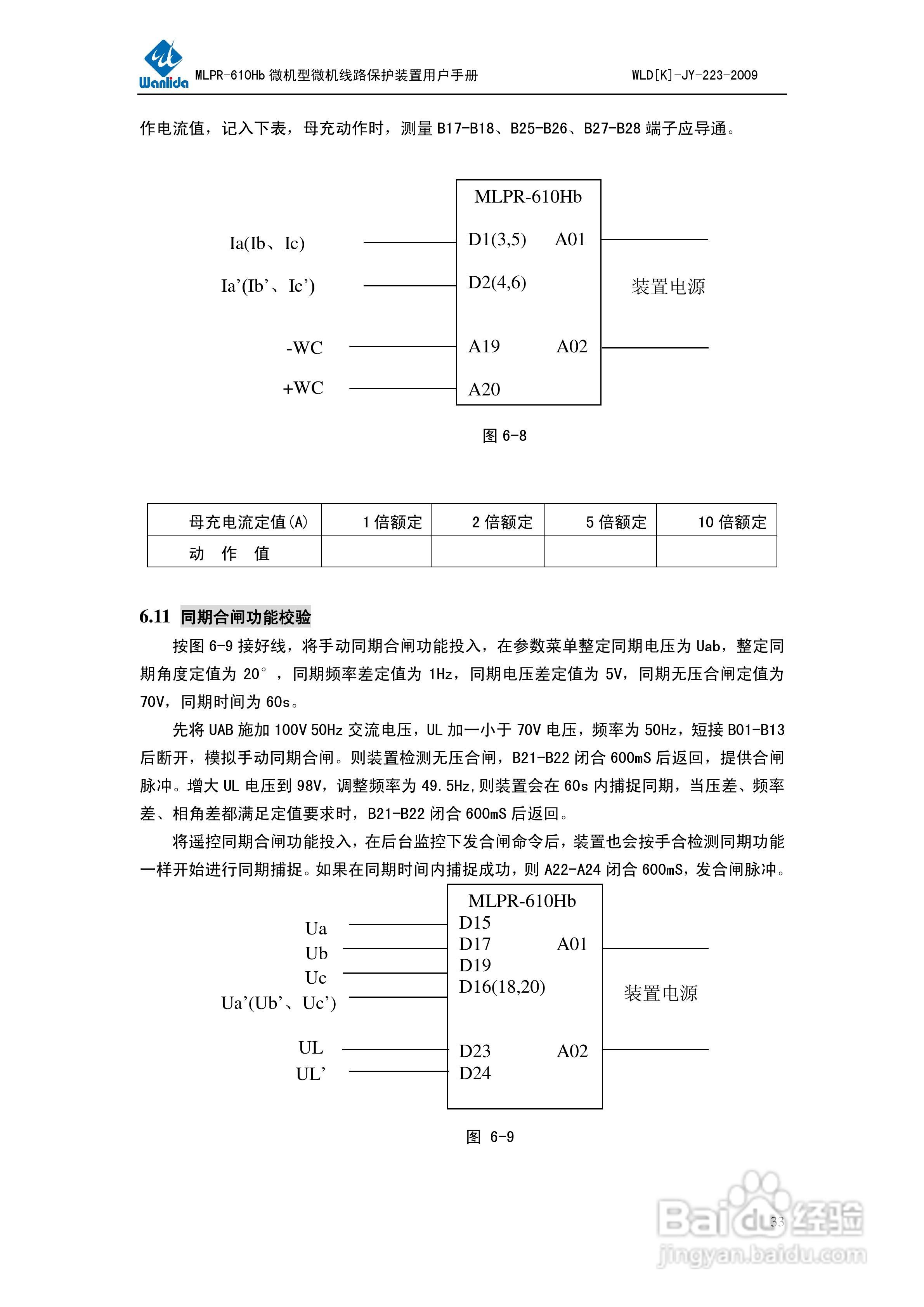 MLPR-610Hb微机型线路保护测控装置用户手册:[4]