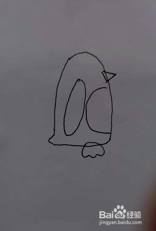 简笔画之小企鹅的画法步骤
