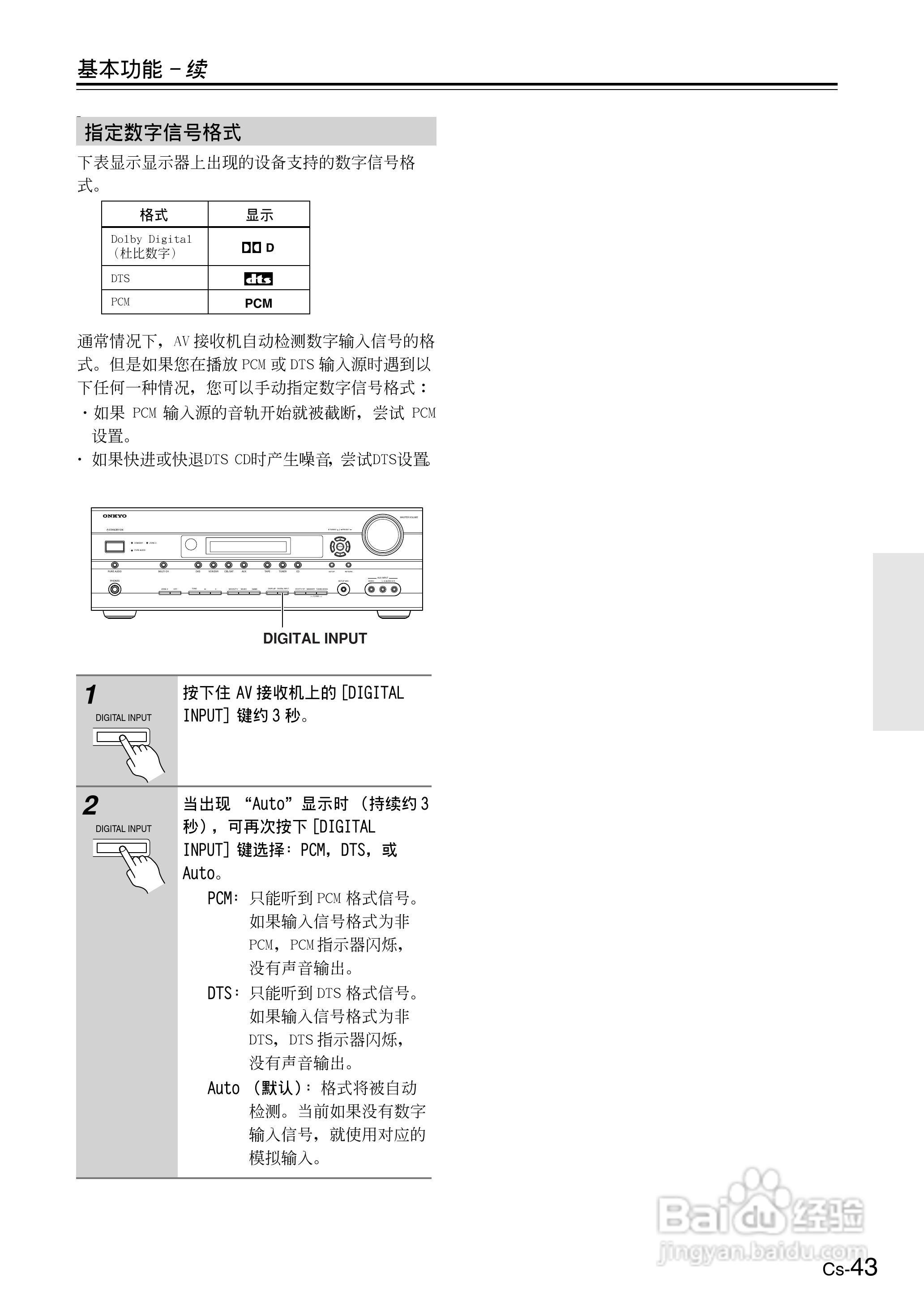 ONKYO TX-SR506AV接收机使用手册:[5]