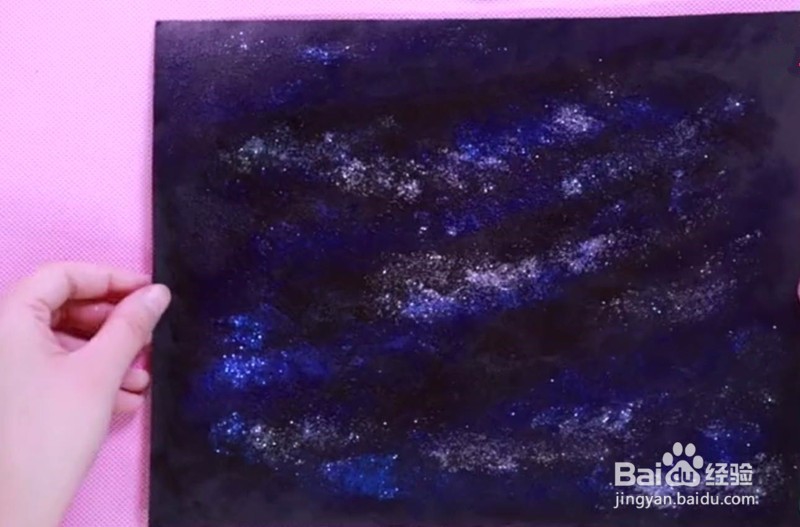 创意手指作画法/简单的创意星空画法!