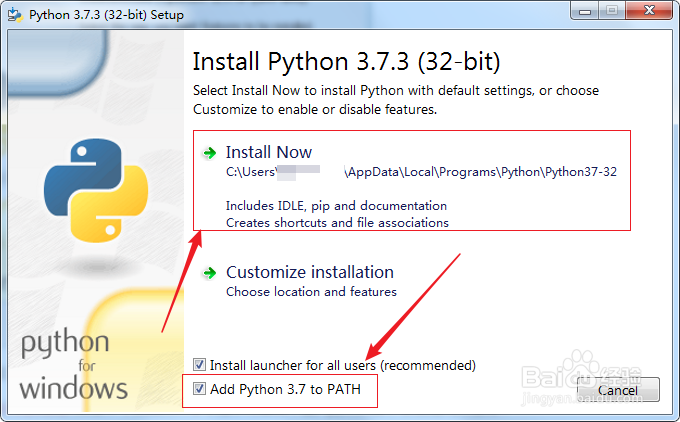win7下如何安装python3.x?