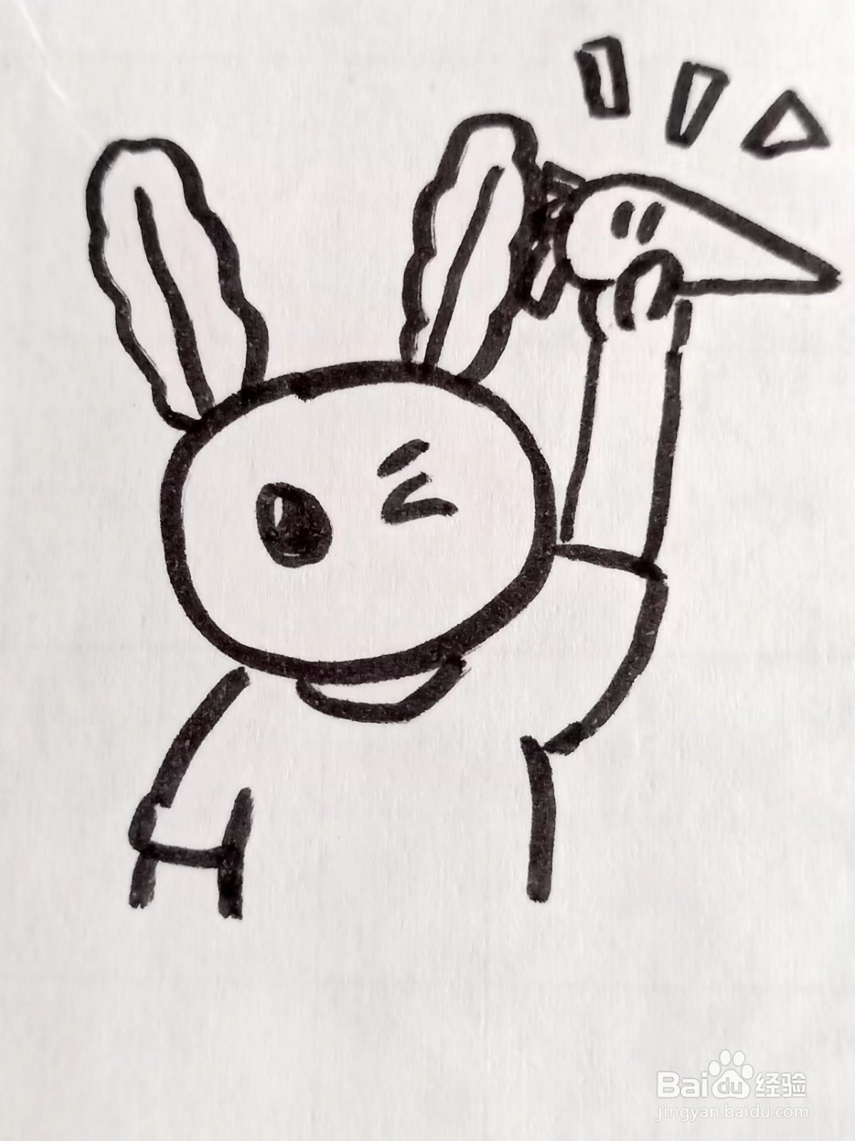 怎样画“小兔子”的简笔画