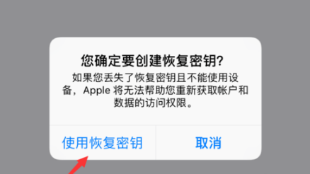 苹果iOS12怎么恢复密钥