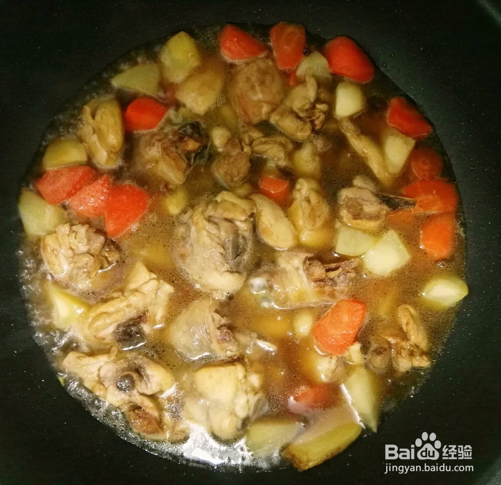 家常菜——土豆胡萝卜炖鸡块