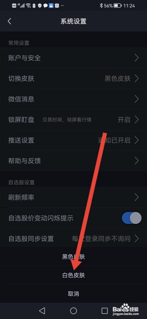 怎么使用大智慧APP切换肤色?