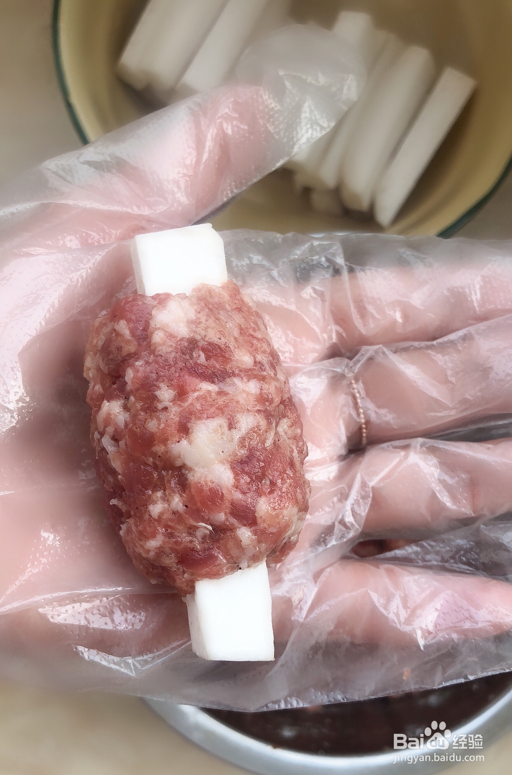 妈妈教我做的杏鲍菇肉馅排骨