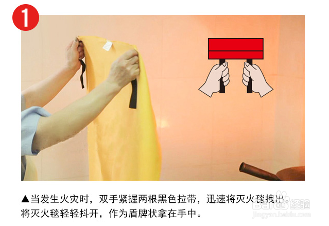 家用灭火毯的正确使用方法和步骤是什么？