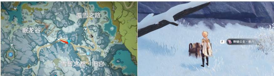 原神野猪公主全套位置在哪