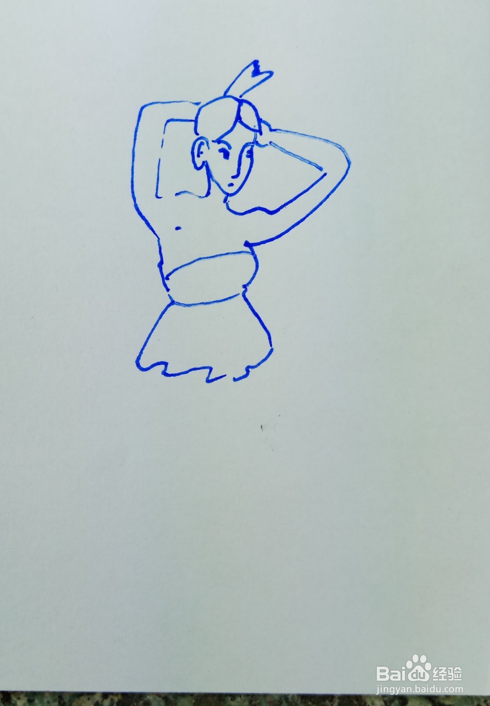 怎样画儿童简笔画整理头发