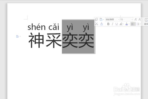 神采奕奕拼音怎么拼写