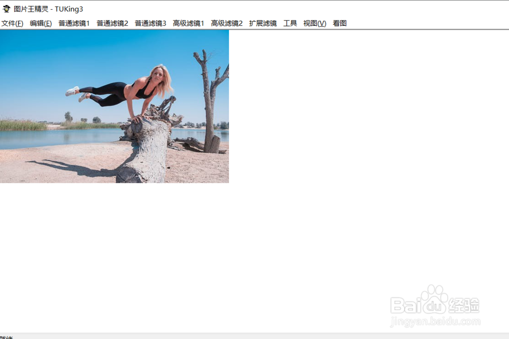 怎么使用图片王精灵的亮蓝滤镜