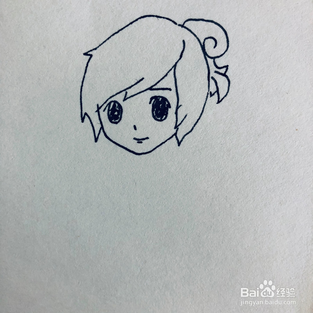 怎么绘画一个古代动漫人物简笔画