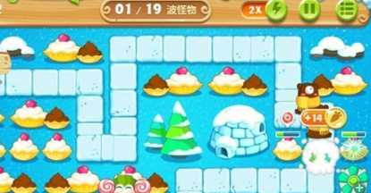 保卫萝卜2 极地 第91关 金水晶萝卜攻略