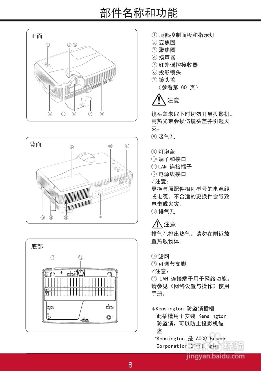 优派PJL6243投影机使用说明书:[2]